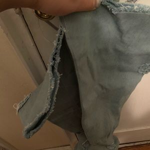 THIGH HIGH OPEN TOE DENIM HEEL